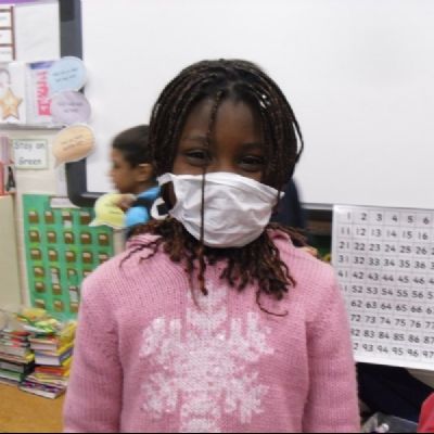 Wearing a protective mask